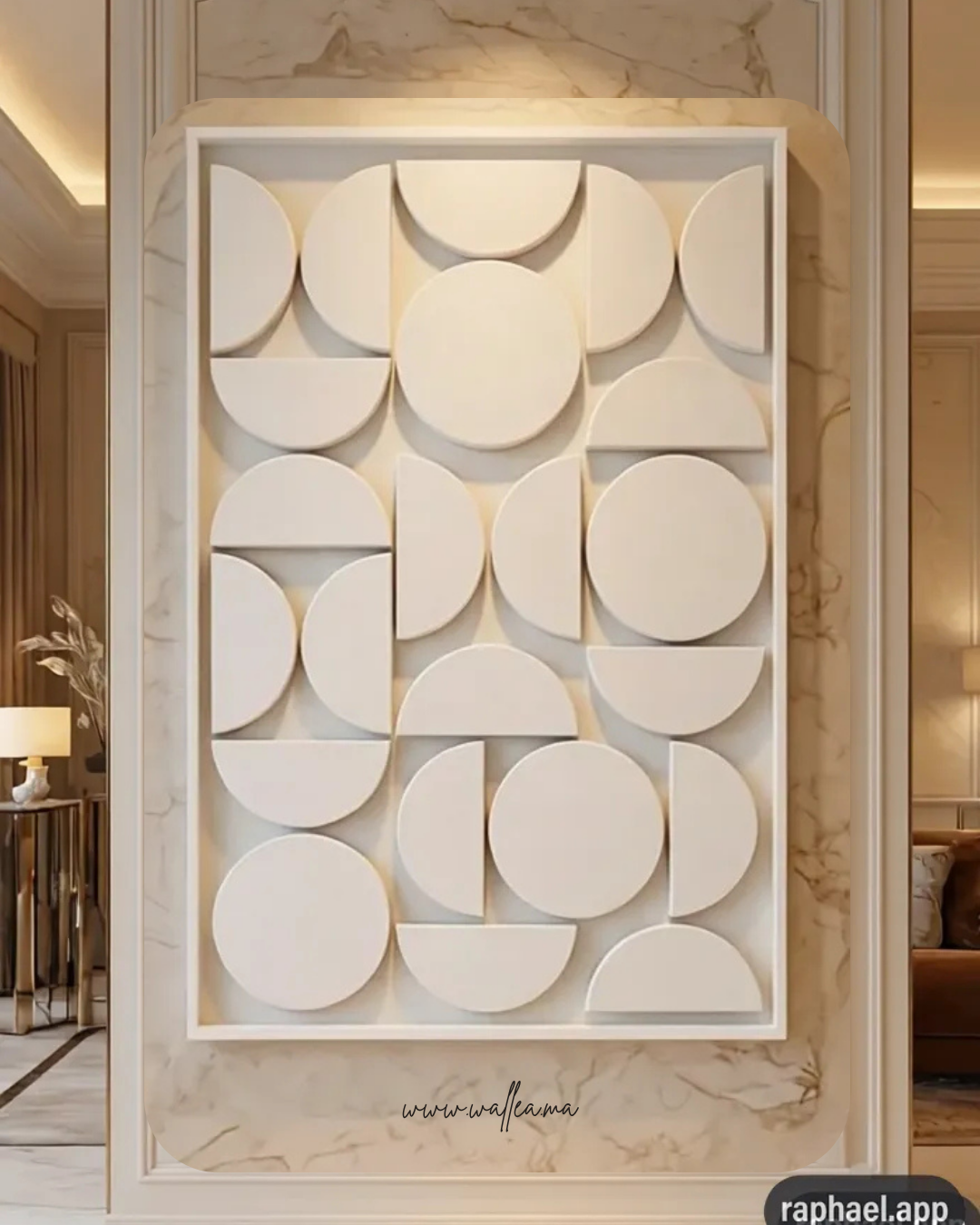 tableau 3d Élégance moderne shape 04